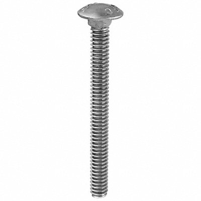 GRAINGER U083000250250 Carriage Bolt Steel Black Oxide 2 1/2in Sqr PK100