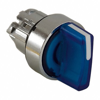 SCHNEIDER ELECTRIC ZB4BK1263 Short Hand Select Switch Illum Blu 2Pos 22mm