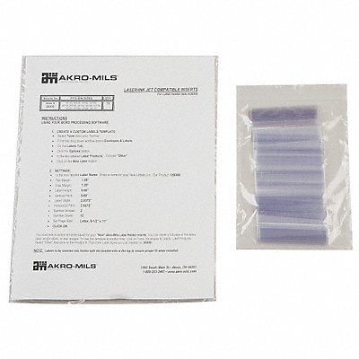 AKRO-MILS 29300 Label Holder Clear Pocket PK25