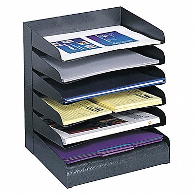 SAFCO 3128BL Letter Tray/File Holder 6 Comp