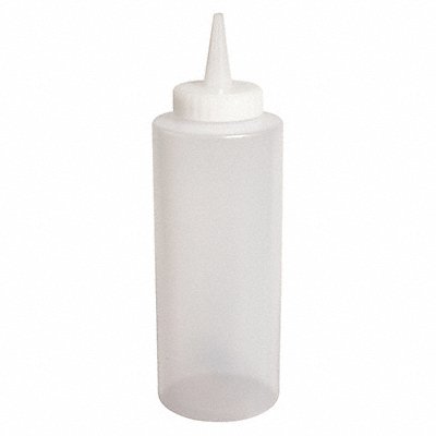 CRESTWARE SB08C Squeeze Bottle 7 1/4 Clear Plastic PK12