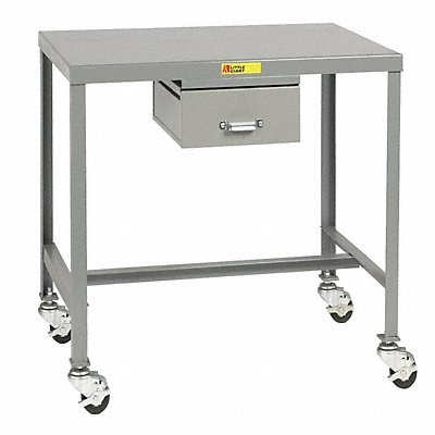 LITTLE GIANT MT1243618ED3R Mobile Work Table 36 L x 24 W x 18 H