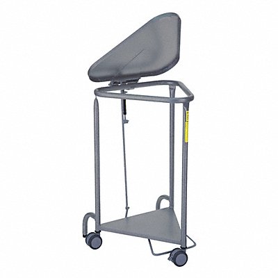 R B WIRE PRODUCTS INC. 669 Laundry Hamper Cart 1 Comp Gry 3.5 cu ft