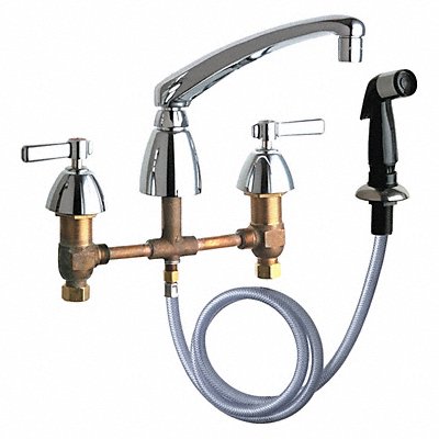 CHICAGO FAUCETS 200AL8E35ABCP Concealed Hot And Cold Water Sink