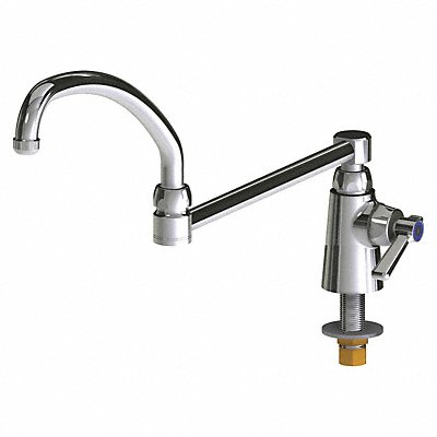 CHICAGO FAUCETS 350DJ21ABCP Single Supply Sink Faucet