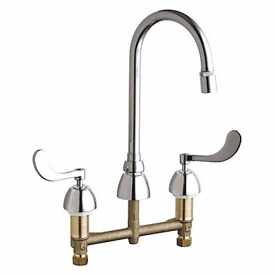 CHICAGO FAUCETS 786E29ABCP Gooseneck Chrome Chicago Faucets 786