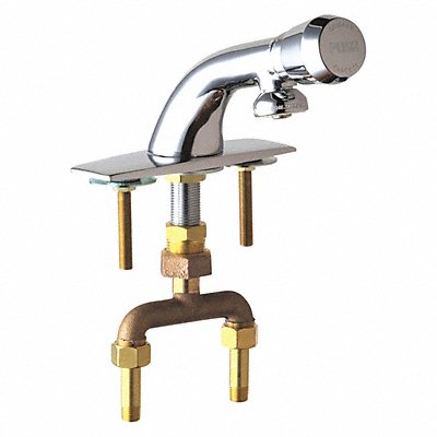 CHICAGO FAUCETS 844665PSHABCP Hot And Cold Water Mixing Metering
