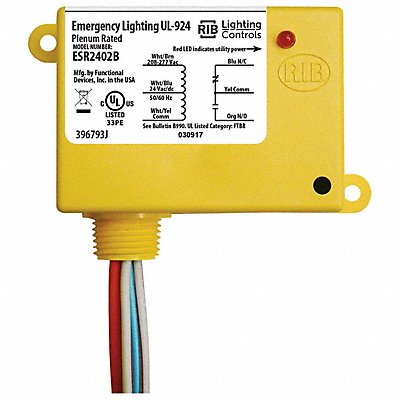 RIB ESR2402B EnclosedPre-Wired Relay 277VAC SPDT 20A
