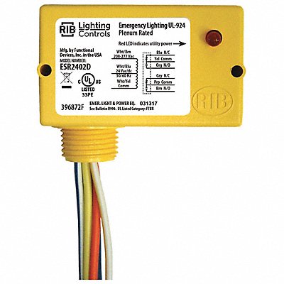 RIB ESR2402D EnclosedPre-Wired Relay 277VAC DPDT 10A