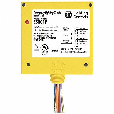 RIB ESR01P EnclosedPre-Wired Relay 120VAC DPDT 20A