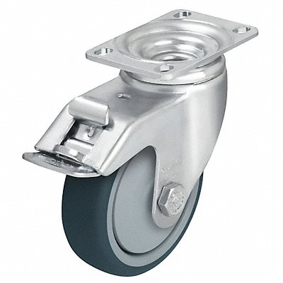 GRAINGER LPATH125KF12FI Standard Plate Castor Swivel 400 lb.