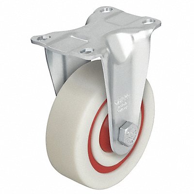 GRAINGER BPOW100KF12 Standard Plate Castor Rigid 400 lb.