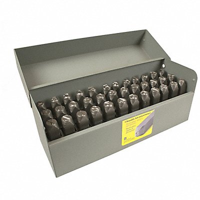 C.H. HANSON 20624 Letter and Number Set 1/8 in H Steel