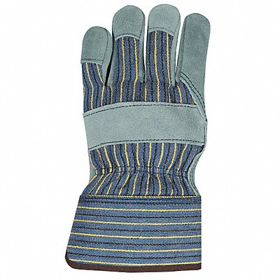MCR SAFETY 1400LH Leather Palm Glove Cowhide Shirred L