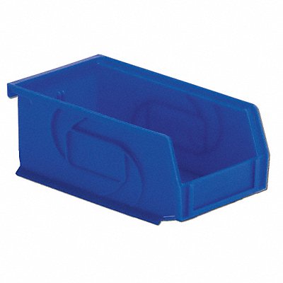 LEWISBINS PB743Blue Hang and Stack Bin Blue PP 3 in