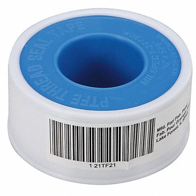 GRAINGER 21TF21 Thread Sealant Tape 3/4 W White