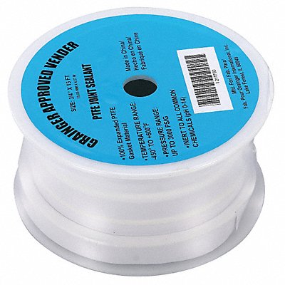 GRAINGER 21TF50 Gasket-Making Tape 3/4 W White