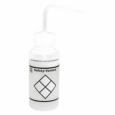 SP SCIENCEWARE F116430238 Wash Bottle Std 8 oz Write-On White PK3