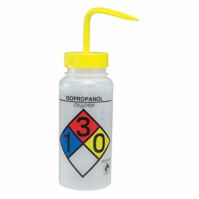 SP SCIENCEWARE F117160008 Wash Bottle Std 16 oz Isopropanol Yw PK4