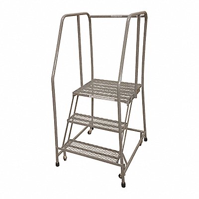 COTTERMAN 1003R2630A1E20B3C1P6 Rolling Ladder Steel 60In. H. Grey