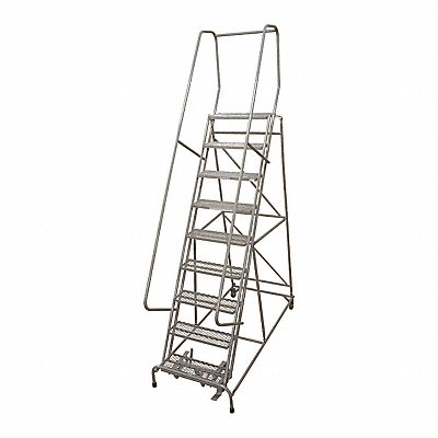 COTTERMAN 1509R2632A1E10B4W5C1P6 Rolling Ladder Steel 120In. H. Grey