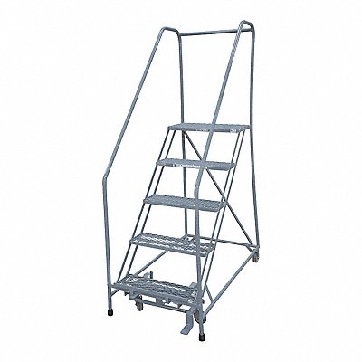 COTTERMAN 1205R3232A3E12B4C1P6 Rolling Ladder Steel 80In. H. Grey