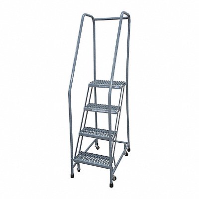 COTTERMAN 1504R1820A3E10B3C1P6 Rolling Ladder Steel 70In. H. Grey