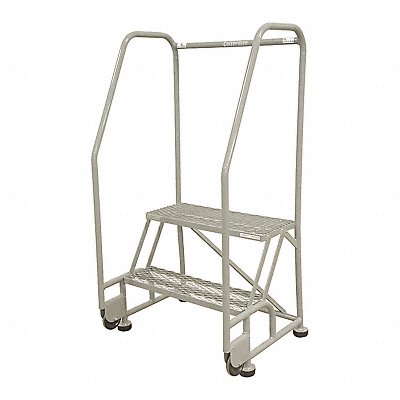 COTTERMAN 2TR26A3E10B8D3C1P6 Tilt and Roll Ladder Steel 50In. H. Grey