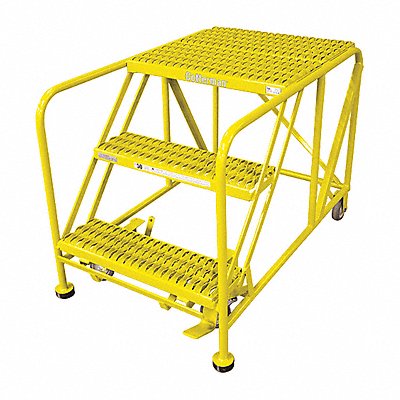 COTTERMAN 3WP3624A3B8AC2P6 Work Platform 3 Step Steel 30In. H.