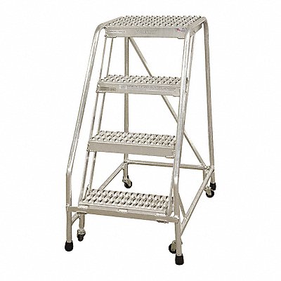 COTTERMAN A4N1822A4B3C50P6 Rolling Ladder Steel 70In. H. Grey