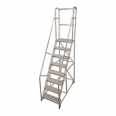 COTTERMAN A8R2630A4B3C50M6P6 Rolling Ladder Steel 110In. H. Grey