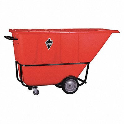 TOUGH GUY 21VK45 Tilt Truck Std 1 cu yd. 1250 lb Red