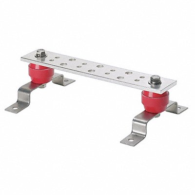 PANDUIT GB2B0304TPI1 Busbar Copper Grounding Bar L 10in