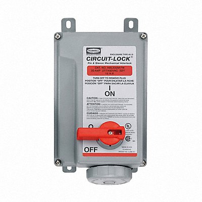 HUBBELL HBL530MI7W MchIntrlkDvc 4P5W 30 A 277/480V AC 15hp