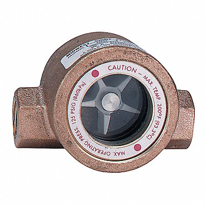 DWYER SFI10034 Single Sight Flow Indicator Bronze 3/4In