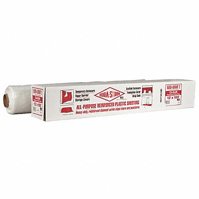 POLAR PLASTICS GRC12100 Construction Film 4 mil 12x100 Clr