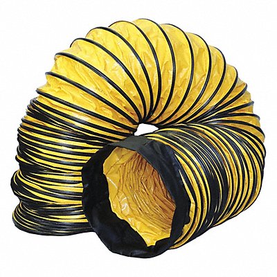 AMERIC AMDS1215 Ventilation Duct 12 in x 15 ft Blk/Yellow
