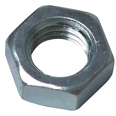 GRAINGER G58JNZP Hex Jam Nut 5/8 in Steel PK10