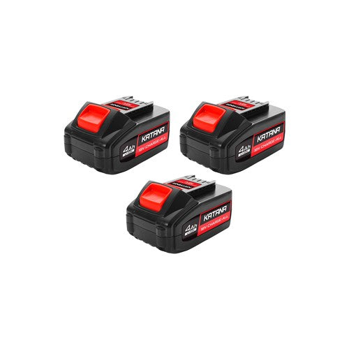 KATANA 220594 by Kincrome 18V CHARGE-ALL 4.0Ah Lithium-Ion Triple Battery Combo Pack