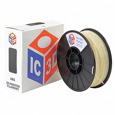 LULZBOT RMAB0111 ABS Filament Natural 3mm 1kg Reel