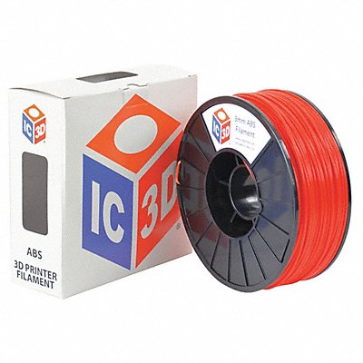 LULZBOT RMAB0112 ABS Filament Red 3mm 1kg Reel