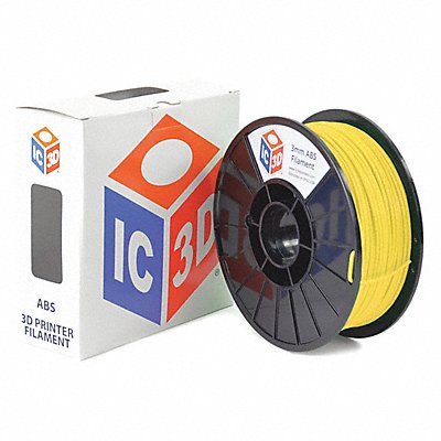 LULZBOT RMAB0129 ABS Filament Yellow 3mm 1kg Reel