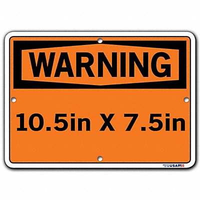 VESTIL SIW28APS040 Sign-Warning-28 10.5X7.5 Polystyrene.040