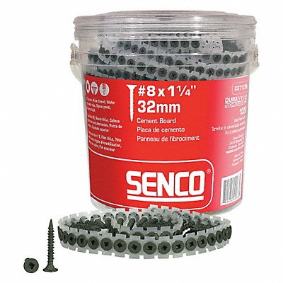 SENCO 08T125W Multi Screw #8 Flat Steel 1.25 L PK1000