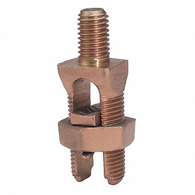 BURNDY KC20 Bolt Connector Bronze Overall L 1.42in