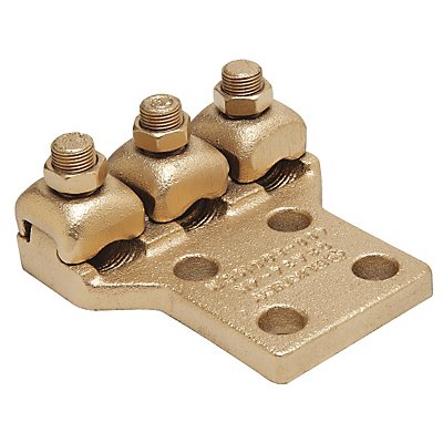 BURNDY Q3A344N Mechanical Connector Copper 1/2 in Hex