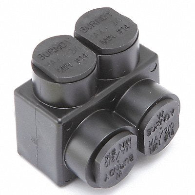 BURNDY 1PL202 Insulated Multitap Connector Unplated 14 AWG 2/0 AWG
