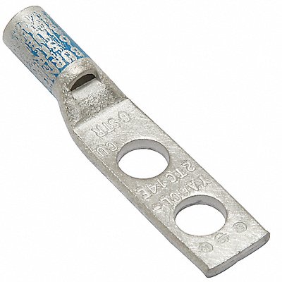 BURNDY YA6CL2TC14E Two Hole Lug Compression Connector STD Blue 374/7