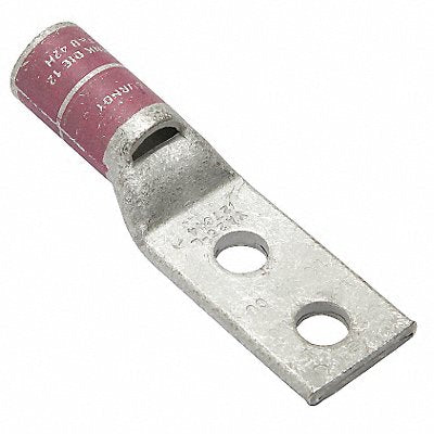 BURNDY YA25L2TC14 Two Hole Lug Compression Connector STD Pink 12/348