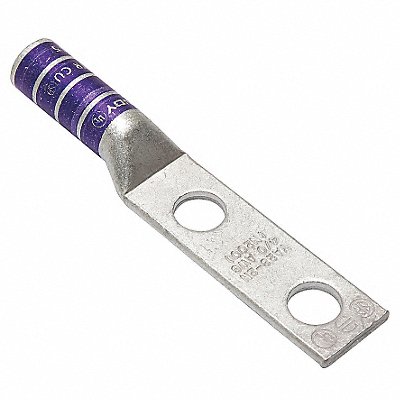BURNDY YA282N Two Hole Lug Compression Connector Long Purple 15